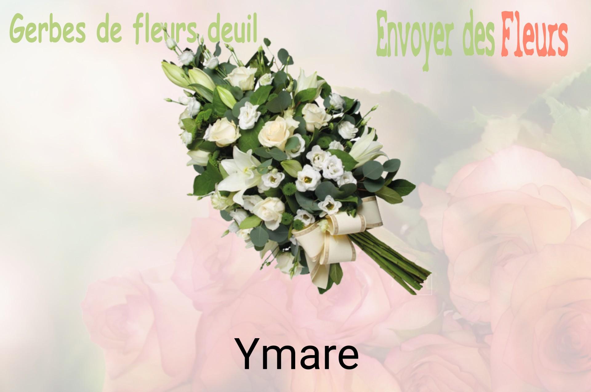 Gerbe de fleurs de deuil livrée à Ymare